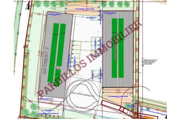 MOUEN - A VENDRE sur terrain de 1 500 m² - 6 Cellules de 152 m² à 457 m² pour activités professionnelles