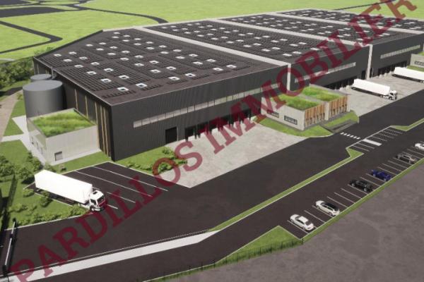 MOULT - A LOUER - Sur une nouvelle plateforme logistique de 24 130 m² : Entrepôt divisible en 4 cellules de 5 674 m²