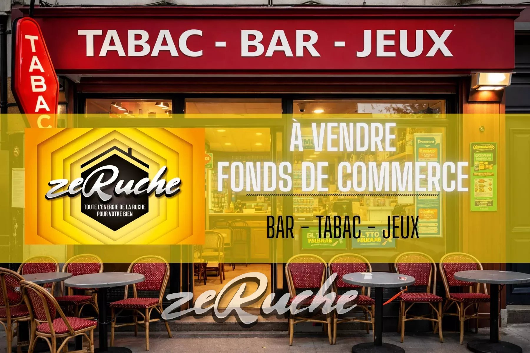Fonds de commerce Bar Tabac Jeux à Caen